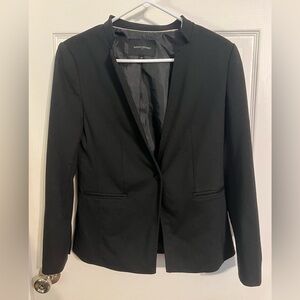 Banana Republic Blazer Sportcoat Womens 4 petite Black Business Formal